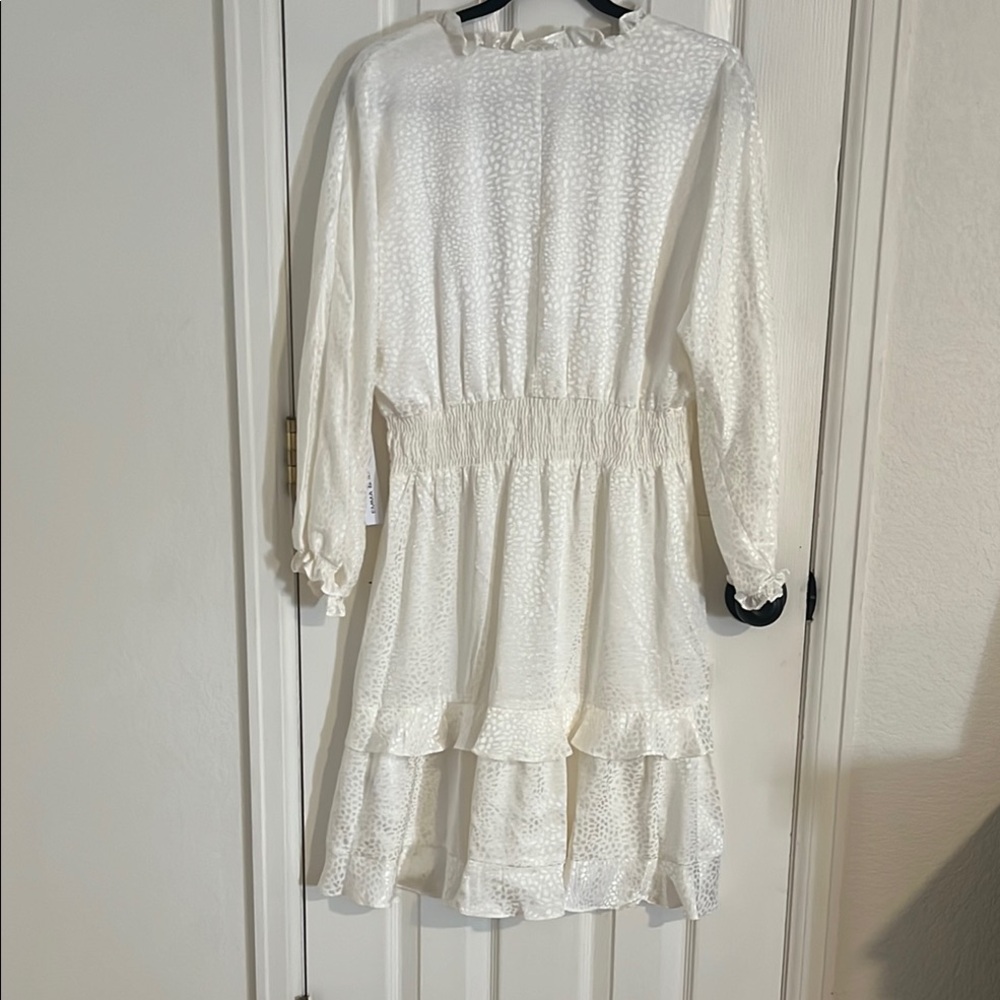 White Ruffled Dress - Picture 4 of 6